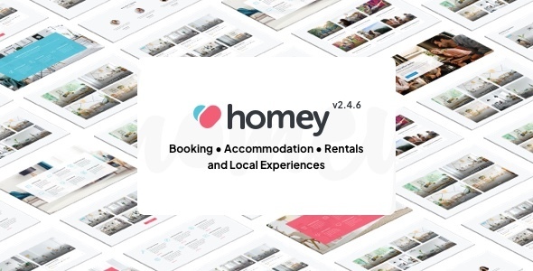 Homey v2.4.6 - Booking and Rentals WordPress Theme