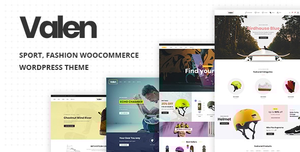 Valen v2.5 - Sport, Fashion WooCommerce WordPress Theme