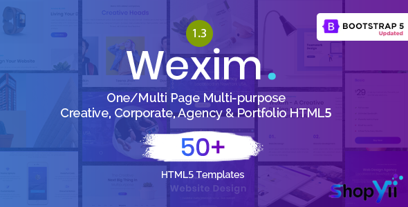 Wexim v1.3 - One Page Parallax