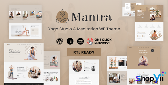 Mantra v1.0.7 - Yoga Fitness WordPress Theme
