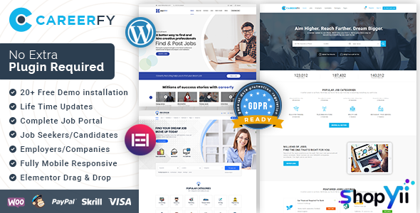 Careerfy v9.9.6 - Job Board WordPress Theme