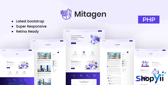 Mitagen - SEO / Marketing Agency PHP Template