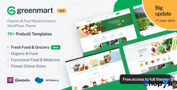 GreenMart v4.2.6 - Organic & Food WooCommerce WordPress Theme
