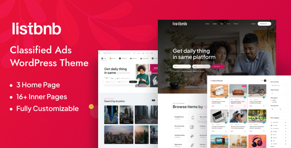 Listbnb v1.0.5 - Classified Ads WordPress Theme