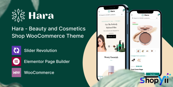 Hara v1.2.13 - Beauty and Cosmetics Shop WooCommerce Theme