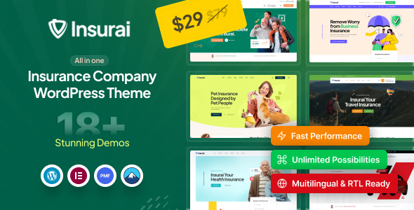 Insurai v1.1.2 - Insurance Company WordPress Theme