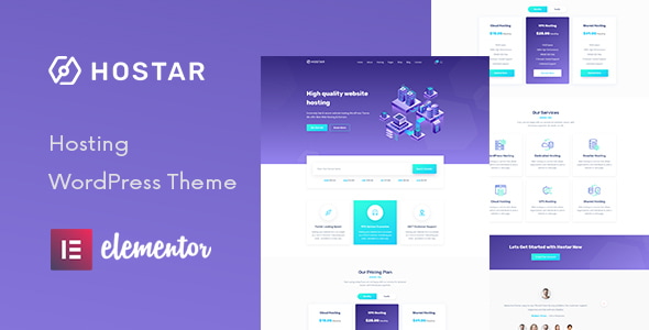 Hostar v1.0.6 - Web Hosting WordPress Theme