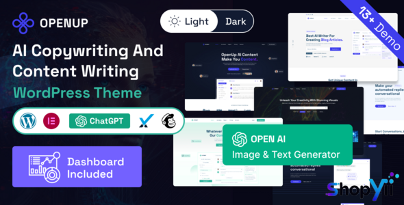 Openup v1.1.0 - AI Content Writer & AI Application WordPress Theme