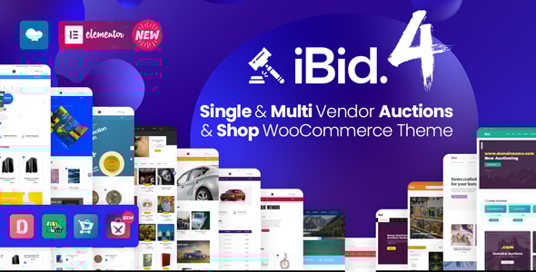 iBid v4.7 - Multi Vendor Auctions WooCommerce Theme