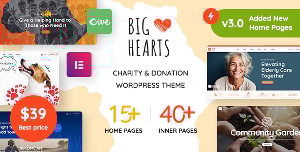 BigHearts v3.1.7 - Charity & Donation WordPress Theme