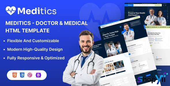 Meditics – Medical & Healthcare HTML Template