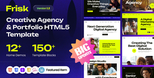 Frisk v1.3 - Creative Agency & Portfolio Template