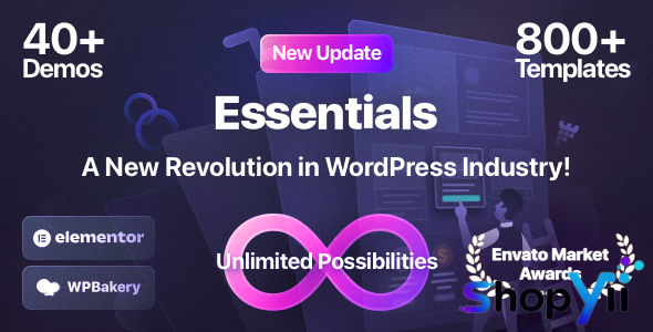 Essentials v3.2.21 - Multipurpose WordPress Theme