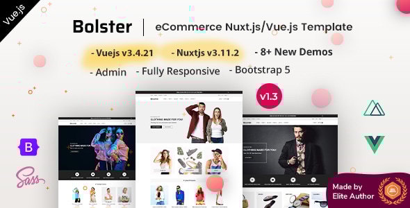 Bolster v1.3 - Vue Nuxt.js eCommerce Template