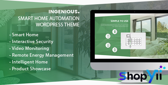 Ingenious v1.2.7 - Smart Home Automation WordPress Theme