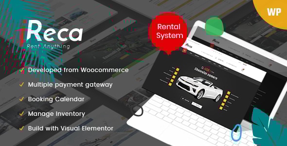 Ireca v1.8.5 - Car Rental Boat, Bike, Vehicle, Calendar WordPress Theme