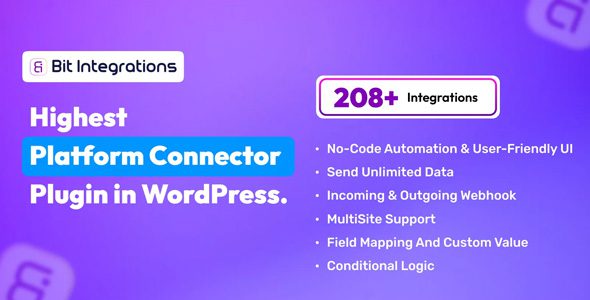 Bit Integrations Pro 2.5.7 – Automation Plugin for WordPress