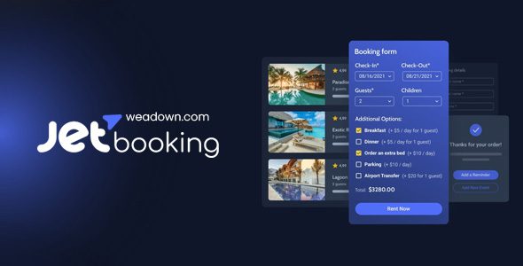 JetBooking 3.8.2 – Booking Plugin for WordPress and WooCommerce