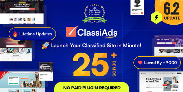 Classiads v6.2.1 - Classified Ads WordPress Theme