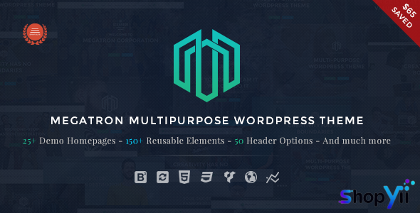 Megatron v4.5 - Responsive MultiPurpose WordPress Theme