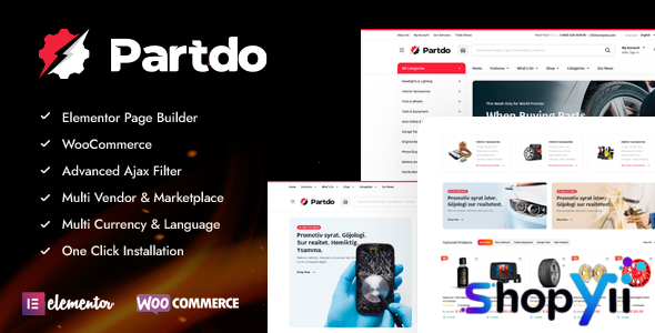 Partdo v1.3.9 - Auto Parts and Tools Shop WooCommerce Theme
