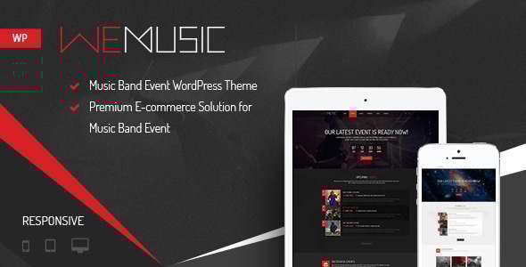 WeMusic v1.9.2 - Music Band Event WordPress Theme